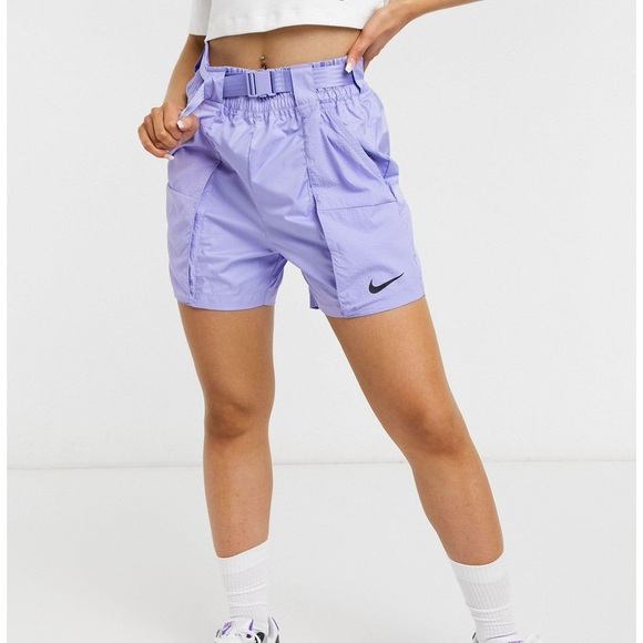 Nike Lilac Belted Cargo Shorts - Picture 2 of 5